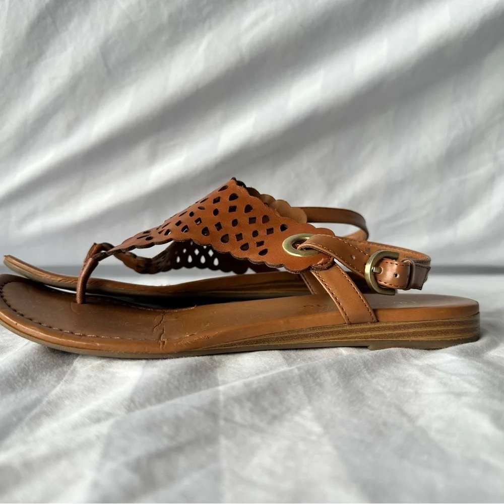 Franco sarto brown leather sandals - Picture 4 of 5